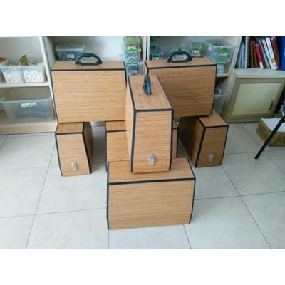 AHŞAP %100 MDF LAM BAMBU DESENLİ ÇANTALAR